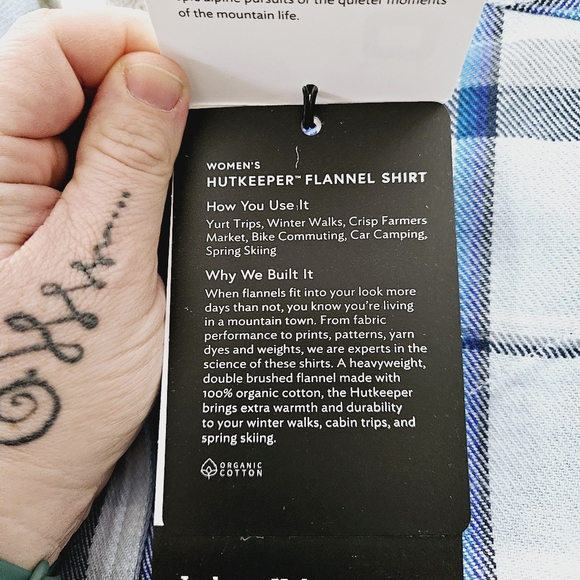 STIO | Hutkeeper Misty Cloud Plaid flannel pocket button up shirt - Picture 11 of 12